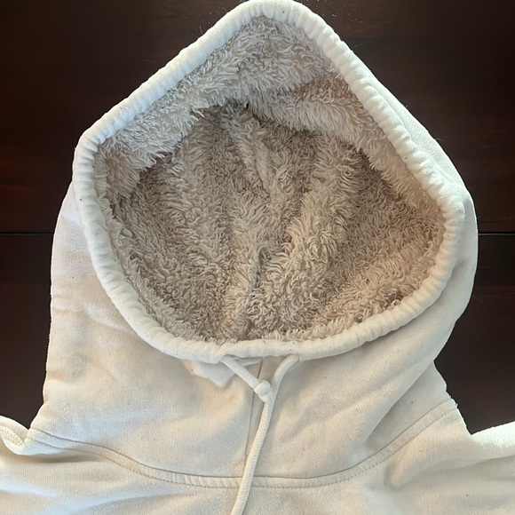 Gilly Hicks White Hoodie with Blue Sequin Logo - Picture 2 of 7